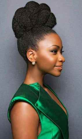 high-bun-natural-hairstyle-for-black-woman