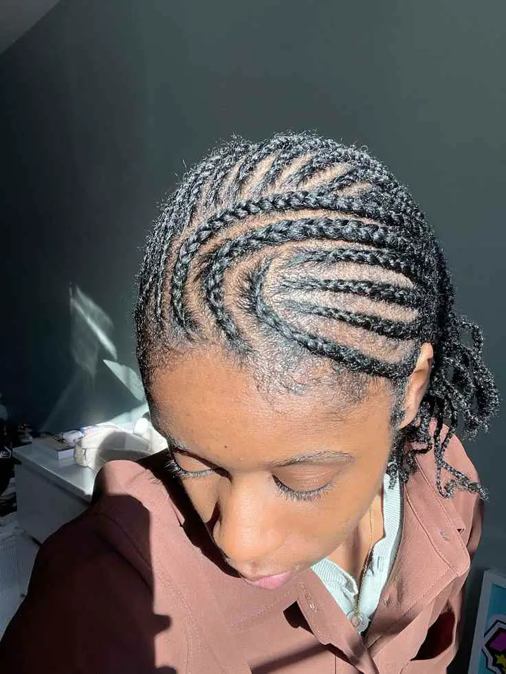 mini-cornrows-baby-girl-hairstyle-for-4c-short-hair