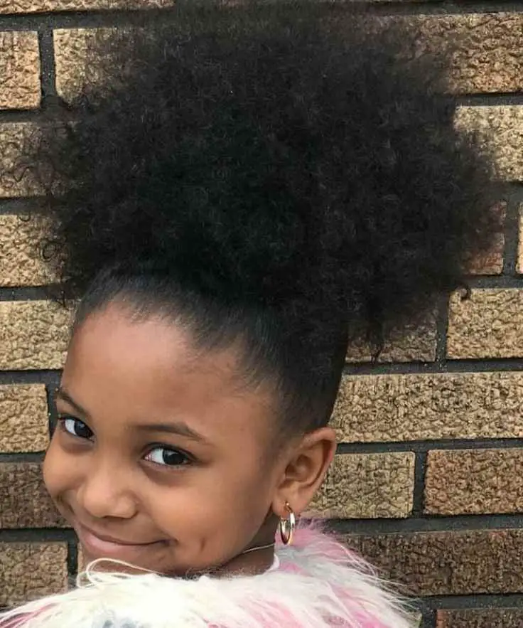 pineapple-puff-baby-girl-hairstyle-for-4c-short-hair