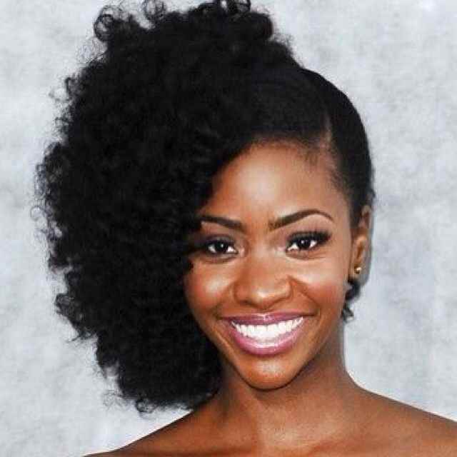 side-part-afro-natural-hairstyle-for-black-woman