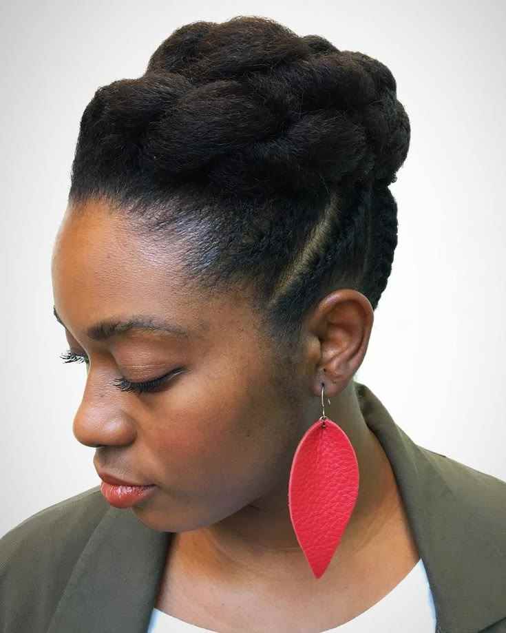 twisted-bun-natural-hairstyle-for-black-women